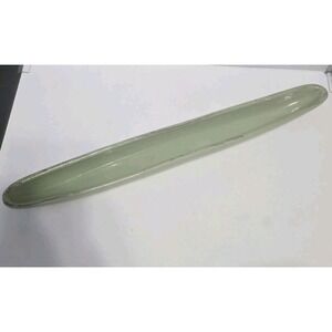 Vintage Century Green Olive Or Appetizer Ceramic Dish Distressed Olive Green
